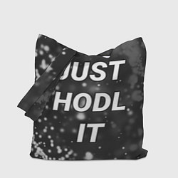 Сумка-шопер CRYPTO - JUST HODL IT Частицы, цвет: 3D-принт