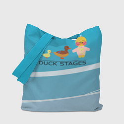 Сумка-шопер Duck stages 3D, цвет: 3D-принт