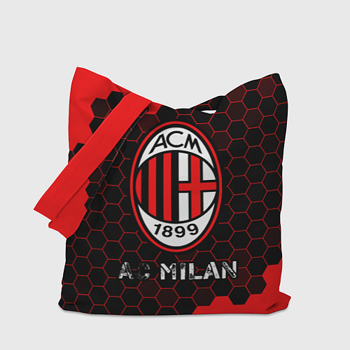 Сумка-шоппер МИЛАН AC Milan Соты / 3D-принт – фото 1