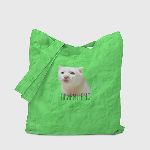 Сумка-шоппер Приемлемо кот мем / 3D-принт – фото 1