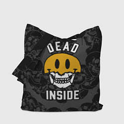 Сумка-шопер Dead inside - мертвый внутри, цвет: 3D-принт