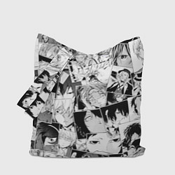 Сумка-шопер Bungo Stray Dogs pattern, цвет: 3D-принт