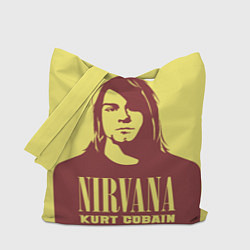 Сумка-шопер Nirvana - Kurt Cobain, цвет: 3D-принт