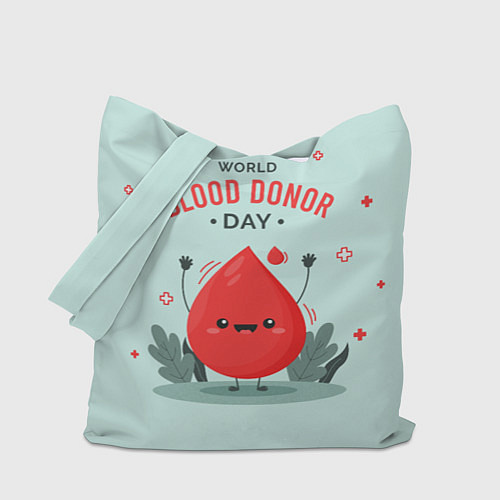 Сумка-шоппер Капелька крови / 3D-принт – фото 1