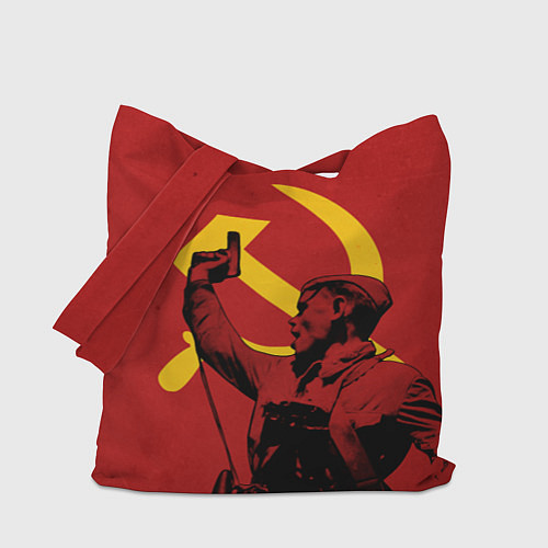 Сумка-шоппер За родину: Серп и молот / 3D-принт – фото 1