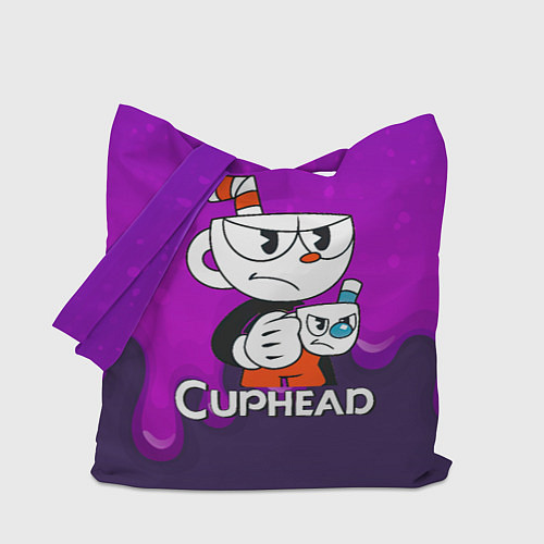 Сумка-шоппер Недовольная чашечка cuphead / 3D-принт – фото 1
