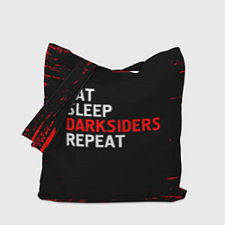 Сумка-шопер Eat Sleep Darksiders Repeat Краска, цвет: 3D-принт