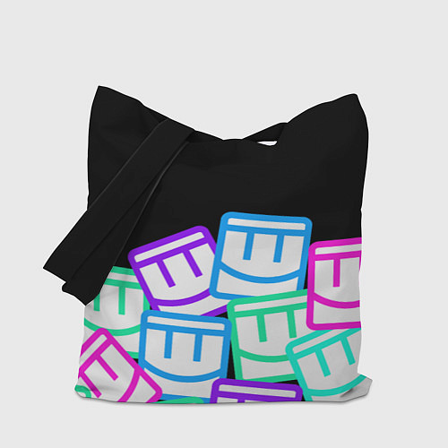 Сумка-шоппер Разноцветные лого REC ROOM / 3D-принт – фото 1