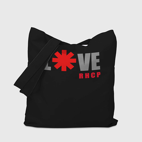 Сумка-шоппер Love RHCP Red Hot Chili Peppers / 3D-принт – фото 1