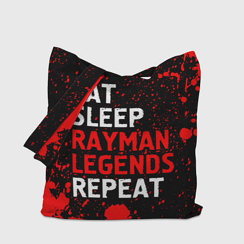 Сумка-шоппер Eat Sleep Rayman Legends Repeat Брызги / 3D-принт – фото 1
