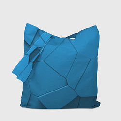Сумка-шопер 3д геометрия, цвет: 3D-принт