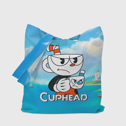 Сумка-шоппер Cuphead сердитая чашечка / 3D-принт – фото 1