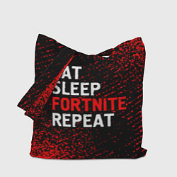Сумка-шопер Eat Sleep Fortnite Repeat Арт, цвет: 3D-принт