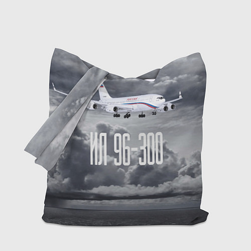 Сумка-шоппер Пассажирский самолет Ил 96-300 / 3D-принт – фото 1
