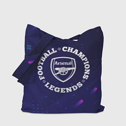 Сумка-шопер Arsenal Легенды Чемпионы, цвет: 3D-принт