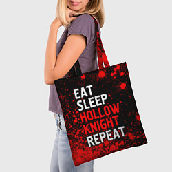 Сумка-шопер Eat Sleep Hollow Knight Repeat Арт, цвет: 3D-принт — фото 2