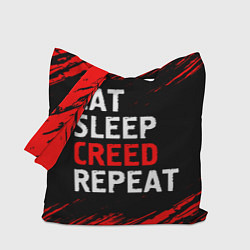 Сумка-шоппер Eat Sleep Creed Repeat - Краски