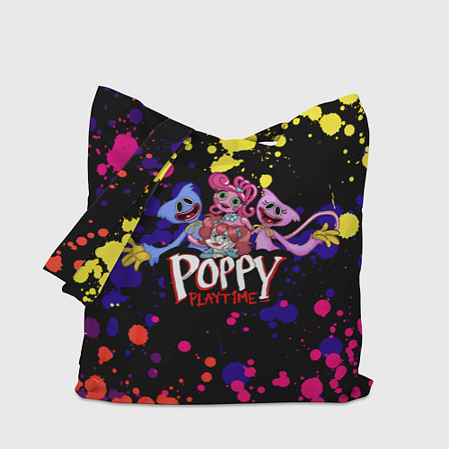 Сумка-шоппер Poppy Playtime Huggy, Kissy, Poppy, Mommy Long Leg / 3D-принт – фото 1