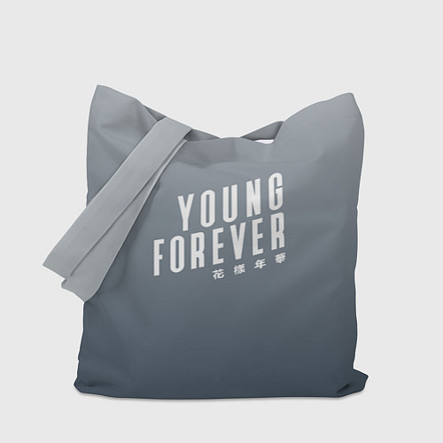 Сумка-шоппер Навечно молодой Young forever / 3D-принт – фото 1