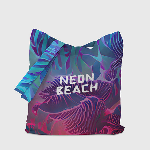 Сумка-шоппер Neon beach / 3D-принт – фото 1