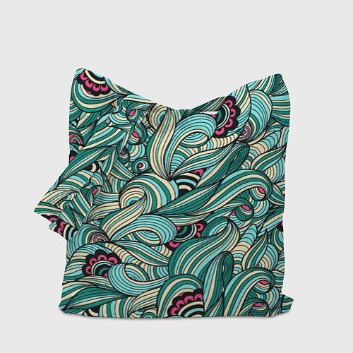 Сумка-шоппер ПЕРЕПЛЕТЕНИЕ ЛИСТВЫ / 3D-принт – фото 1