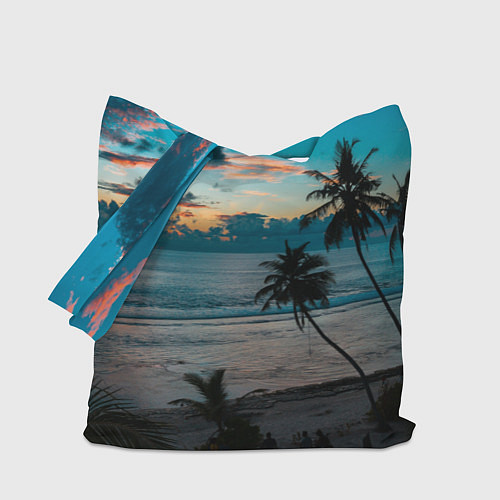 Сумка-шоппер Вечерний остров / 3D-принт – фото 1