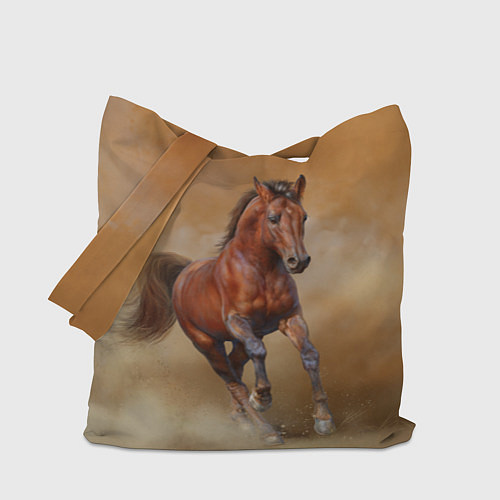 Сумка-шоппер BAY HORSE гнедой конь / 3D-принт – фото 1