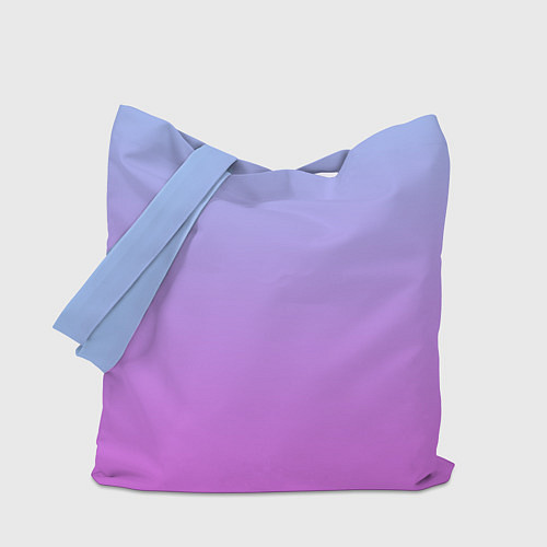 Сумка-шоппер Голубо-розовый градиент / 3D-принт – фото 1