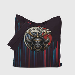 Сумка-шопер Шлем Маска самурая, цвет: 3D-принт
