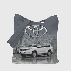 Сумка-шоппер Toyota Land Cruiser на фоне скалы