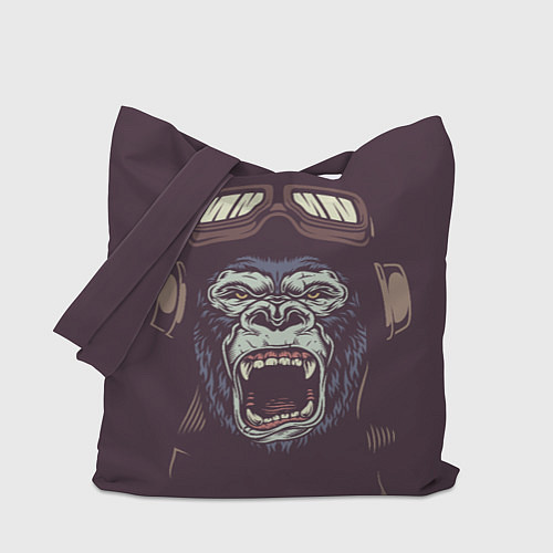 Сумка-шоппер Орущая горилла / 3D-принт – фото 1