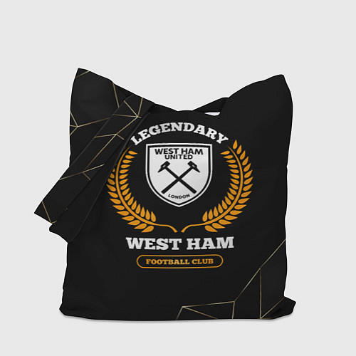 Сумка-шоппер Лого West Ham и надпись Legendary Football Club на / 3D-принт – фото 1