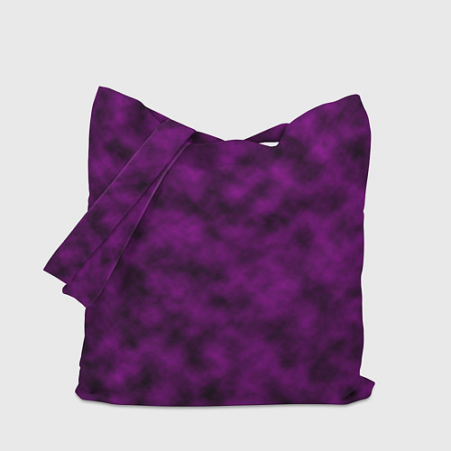 Сумка-шоппер Черно-пурпурная облачность / 3D-принт – фото 1