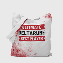 Сумка-шоппер Deltarune: красные таблички Best Player и Ultimate