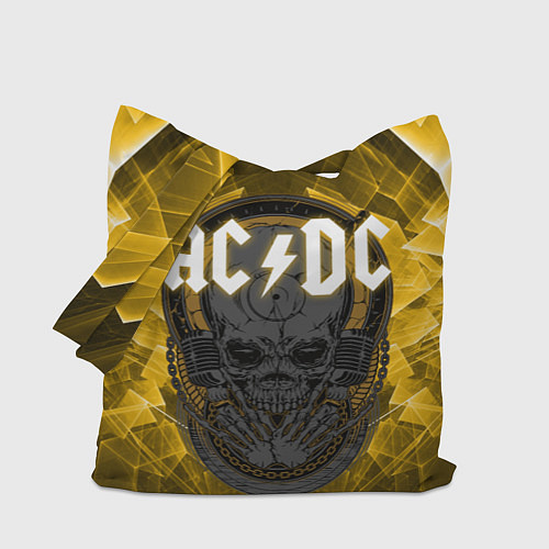 Сумка-шоппер AC DC SKULL ROCK / 3D-принт – фото 1
