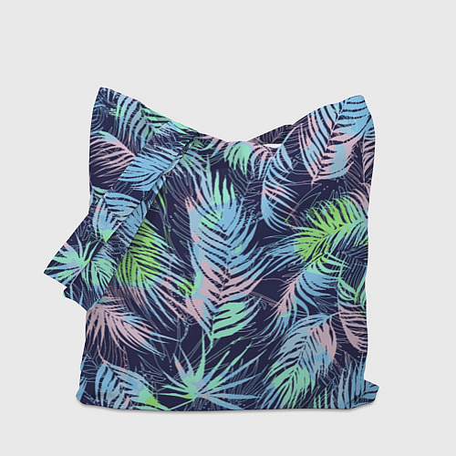 Сумка-шоппер Разноцветные Листья Пальм / 3D-принт – фото 1