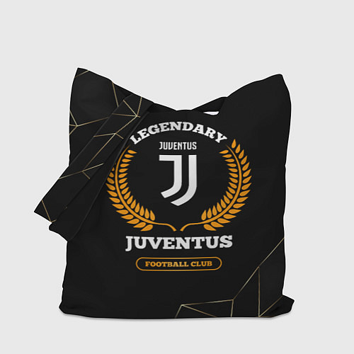 Сумка-шоппер Лого Juventus и надпись Legendary Football Club на / 3D-принт – фото 1