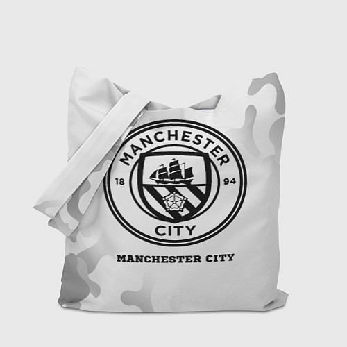 Сумка-шоппер Manchester City Sport на светлом фоне / 3D-принт – фото 1