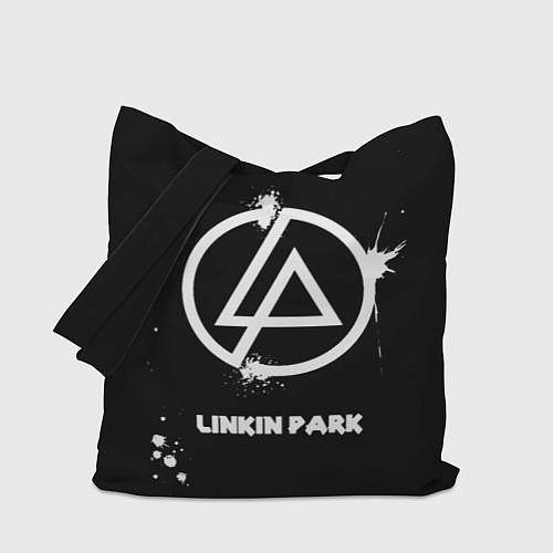Сумка-шоппер Linkin Park логотип краской / 3D-принт – фото 1