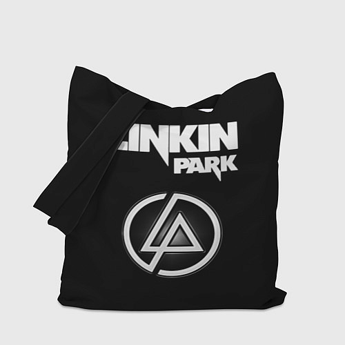 Сумка-шоппер Linkin Park логотип и надпись / 3D-принт – фото 1