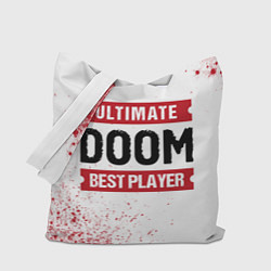 Сумка-шоппер Doom: красные таблички Best Player и Ultimate