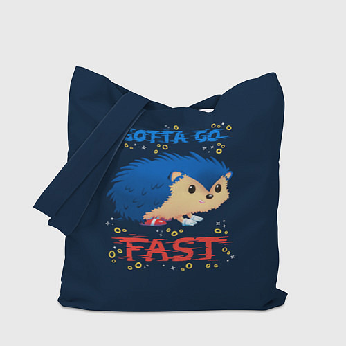 Сумка-шоппер Little Sonic gotta go fast / 3D-принт – фото 1