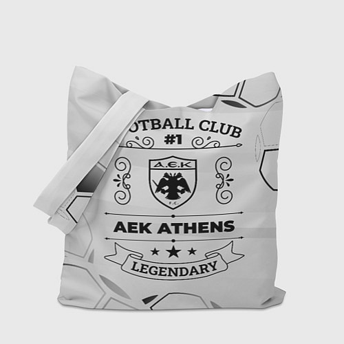 Сумка-шоппер AEK Athens Football Club Number 1 Legendary / 3D-принт – фото 1