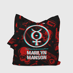 Сумка-шоппер Marilyn Manson Rock Glitch