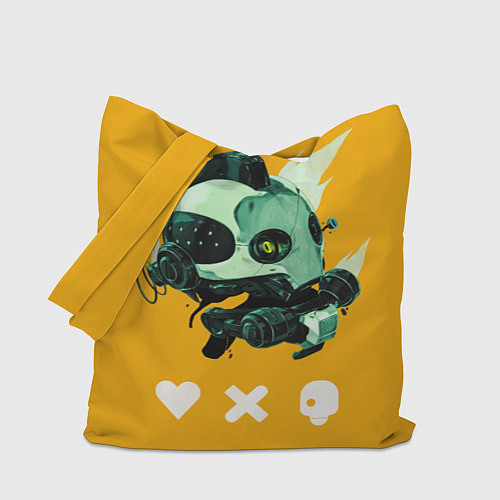 Сумка-шоппер Голова Робота / 3D-принт – фото 1