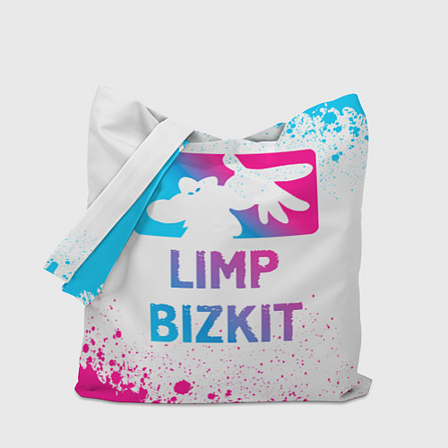 Сумка-шоппер Limp Bizkit Neon Gradient / 3D-принт – фото 1