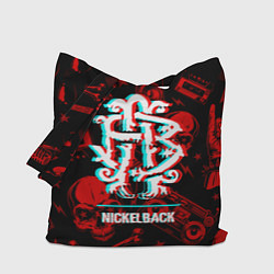 Сумка-шоппер Nickelback Rock Glitch