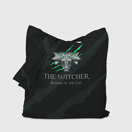 Сумка-шоппер The Witcher School of the Cat / 3D-принт – фото 1