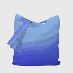 Сумка-шопер Blue abstract pattern, цвет: 3D-принт