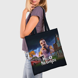 Сумка-шопер Hello Neighbor игра Привет сосед, цвет: 3D-принт — фото 2